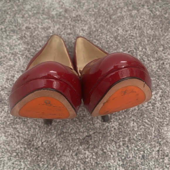 Cole Haan Nike Air Red Patent Leather Closed Toe Pump Shoes Women’s Size 7B - Picture 11 of 11